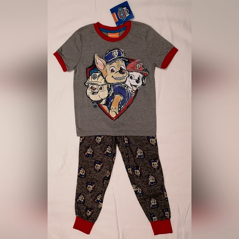 Paw Patrol Skye Rubble Everest Boy's 2 Pc Pajamas Pajama Set NWT Sizes Small (6)